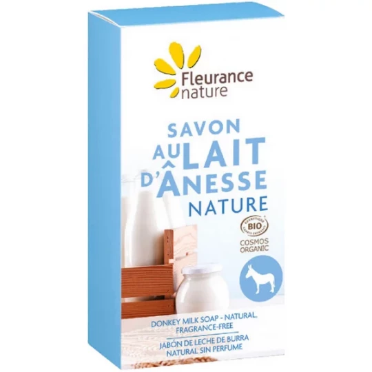 Fleurance Nature Savon Lait d'Ânesse Nature Bio 100 g