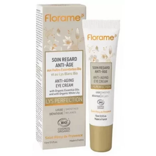 Florame Lys Perfection Soin Regard Anti-Âge Bio 15 ml
