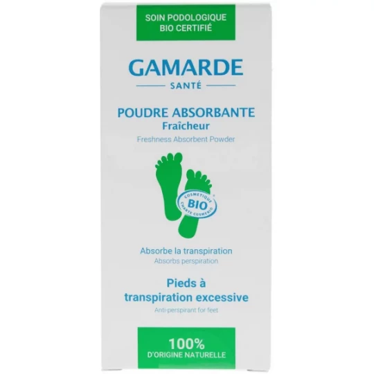 Gamarde Poudre Absorbante Pieds à Transpiration Excessive Bio 35 g