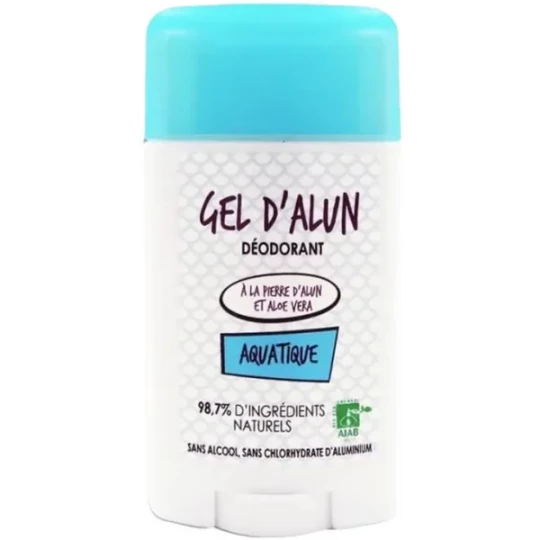 Gel d'Alun Déodorant Parfum Aquatique 50 ml