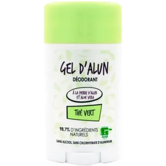 Gel d'Alun Déodorant Parfum Thé Vert 50 ml