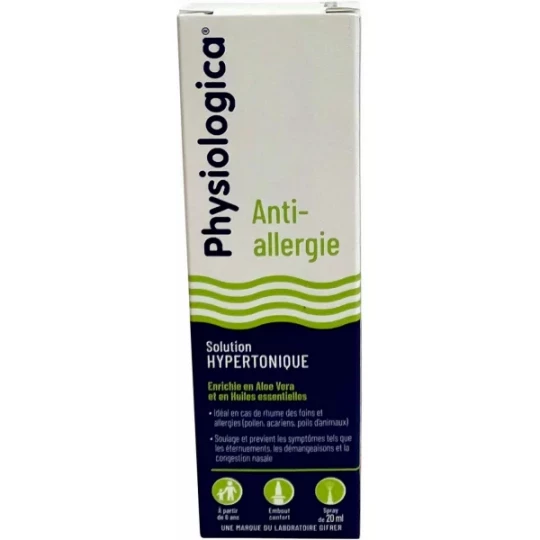 Gifrer Physiologica Solution Hypertonique Anti-Allergie Spray 20 ml
