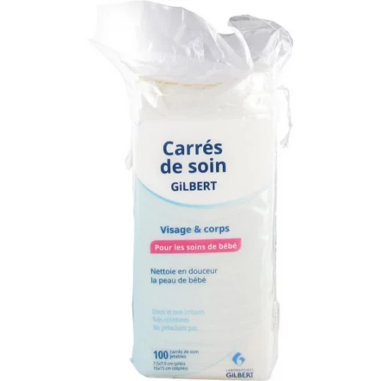 Gilbert Carrés de Soin Visage et Corps Carrés x 100