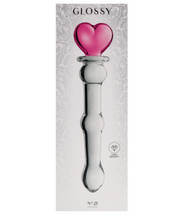 Glamy Glossy Dildo en Verre N°21