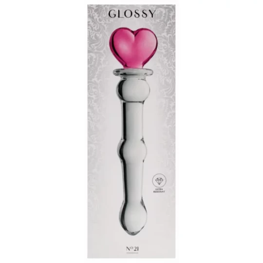 Glamy Glossy Dildo en Verre N°21