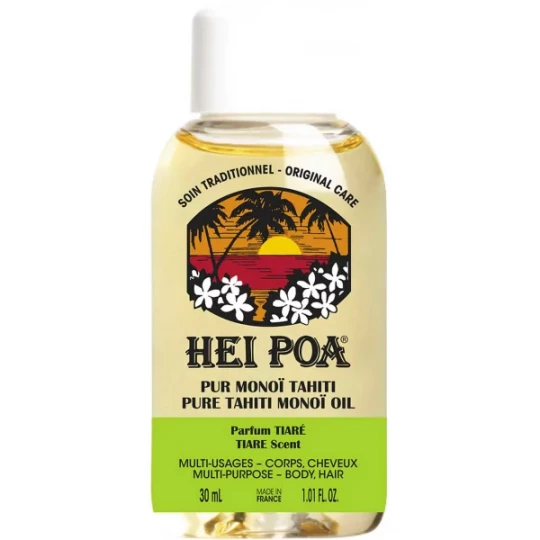 Hei Poa Pur Monoï Tahiti Parfum Tiaré 30 ml