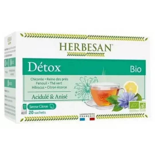 Herbesan Infusion Bio Détox Sachets x 20