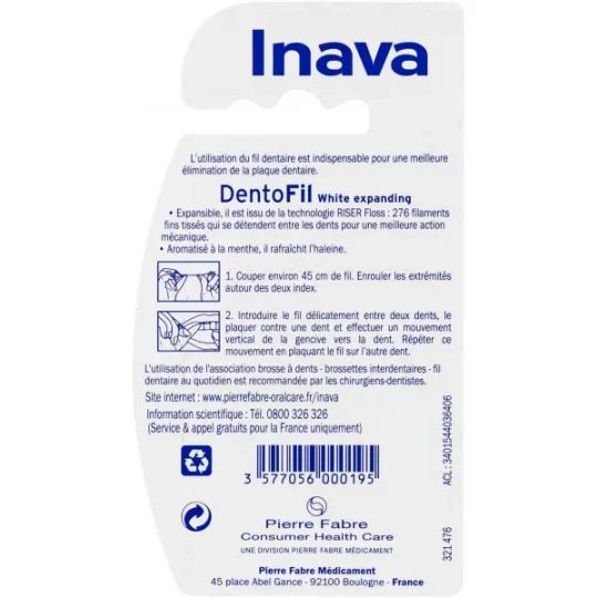Inava Dentofil White Expanding Fil Dentaire 25 m - image 2