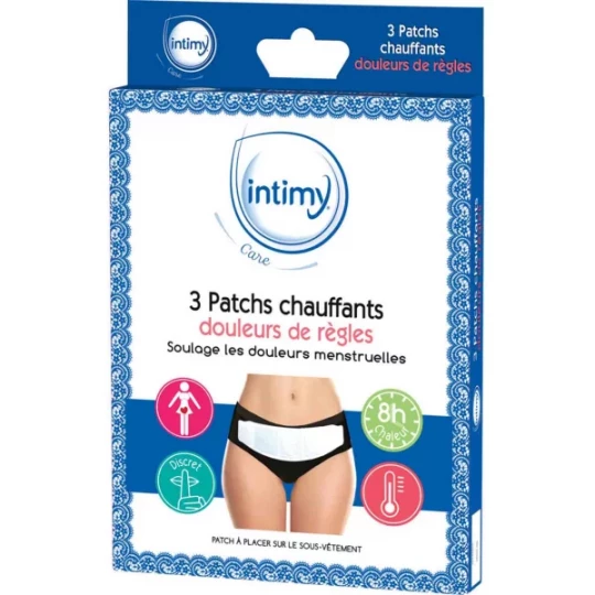 Intimy Care 3 Patchs Chauffants Douleurs de Règles
