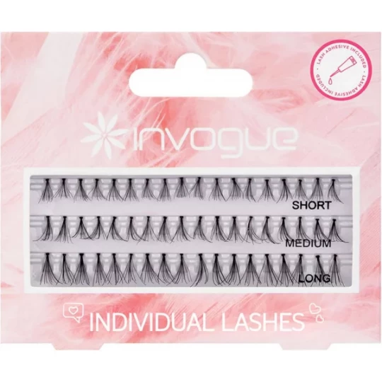 Invogue Faux Cils Individuels 3 Longueurs 54 Unités