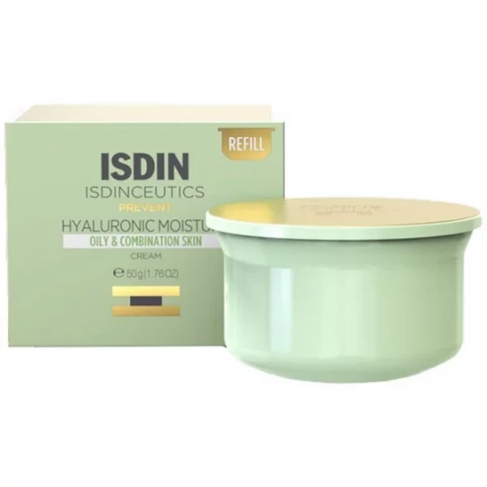 Isdin Isdinceutics Prevent Hyaluronic Moisture Peaux Grasses et Mixtes Recharge 50 g