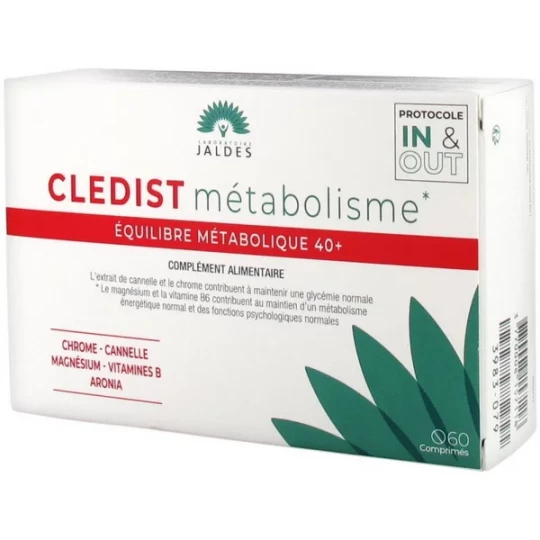 Jaldes Cledist Métabolisme Équilibre Métabolique 40+ Comprimés x 60