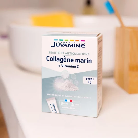 Juvamine Collagène Marin Type I 3000 mg + Vitamine C Sticks x 20 - image 5