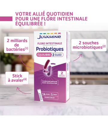 Juvamine Flore Intestinale MicroBiotic Sticks x 14