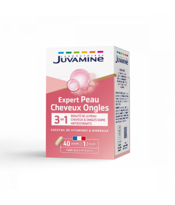 Juvamine Peau Cheveux Ongles Gélules x 40