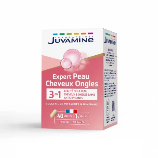 Juvamine Peau Cheveux Ongles Gélules x 40