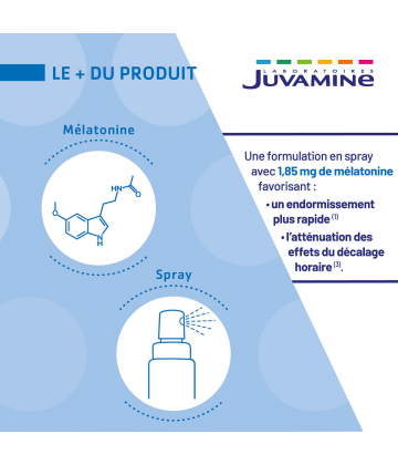 Juvamine Sommeil Mélatonine Spray Buccal 15 ml