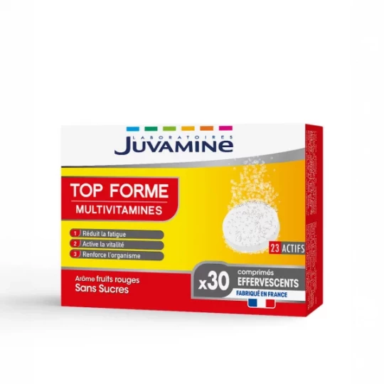 Juvamine Top Forme Multivitamines Comprimés Effervescents x 30