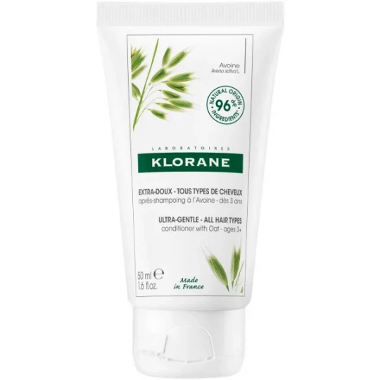 Klorane Extra-Doux Tous Types de Cheveux Après-Shampoing à l'Avoine 50 ml