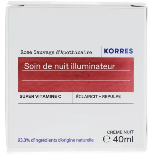 Korres Rose Sauvage d'Apothicaire Soin de Nuit Illuminateur 40 ml