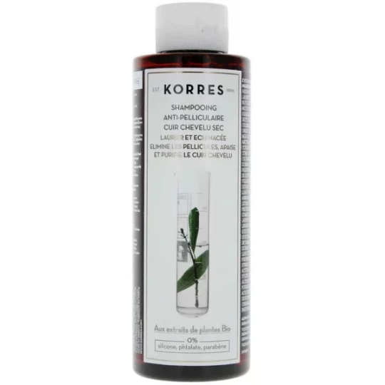 Korres Shampoing Anti-Pelliculaire Cuir Chevelu Sec 250 ml