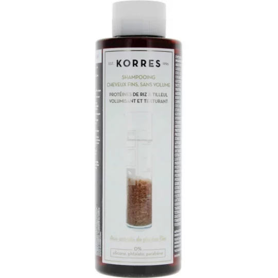 Korres Shampoing Cheveux Fins Sans Volume 250 ml