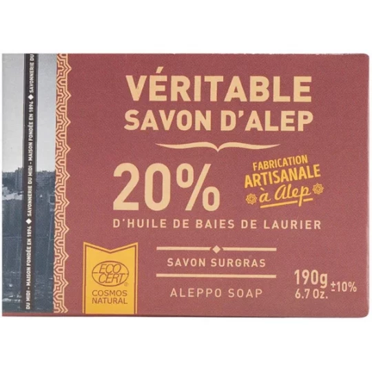 La Corvette Véritable Savon d'Alep Bio 190 g