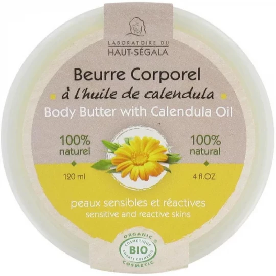 Laboratoire du Haut-Ségala Beurre Corporel à l'Huile de Calendula Bio 120 ml