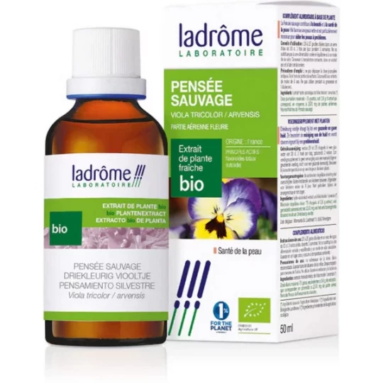 Ladrôme Extrait de Plante Fraîche Bio Pensée Sauvage 50 ml
