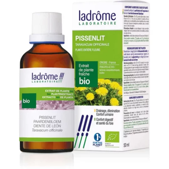 Ladrôme Extrait de Plante Fraîche Bio Pissenlit 50 ml