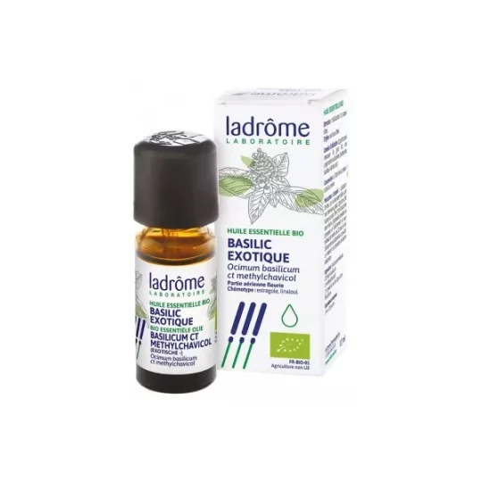 Ladrôme Huile Essentielle Basilic Exotique (Ocimum basilicum ct methylchavicol) Bio 10 ml