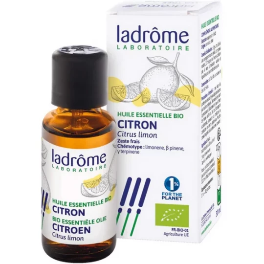 Ladrôme Huile Essentielle Citron (Citrus limon) Bio 30 ml