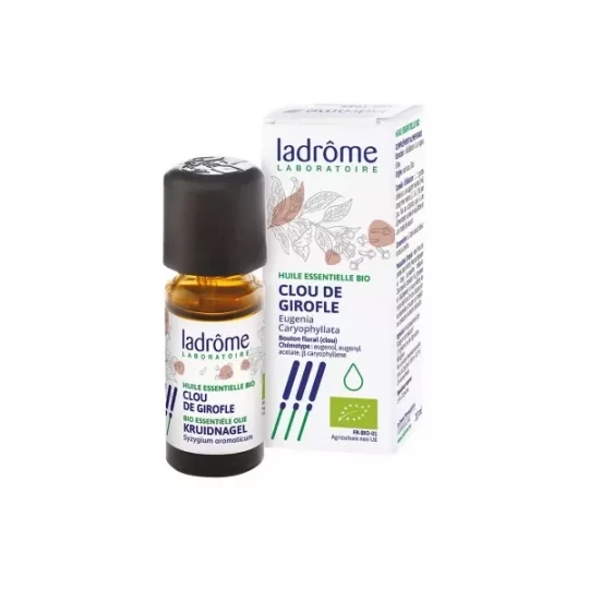 Ladrôme Huile Essentielle Clou de Girofle (Eugenia caryophyllata) Bio 10 ml