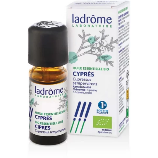 Ladrôme Huile Essentielle Cyprès (Cupressus sempervirens) Bio 10 ml