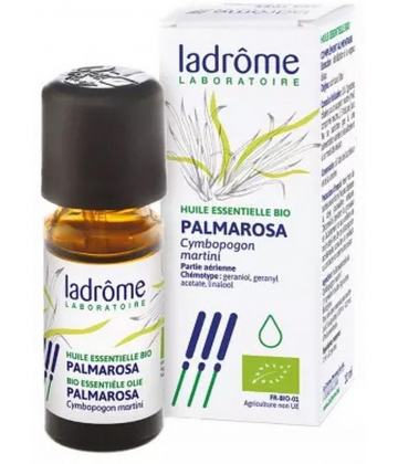 Ladrôme Huile Essentielle Palmarosa (Cymbopogon martini) Bio 10 ml