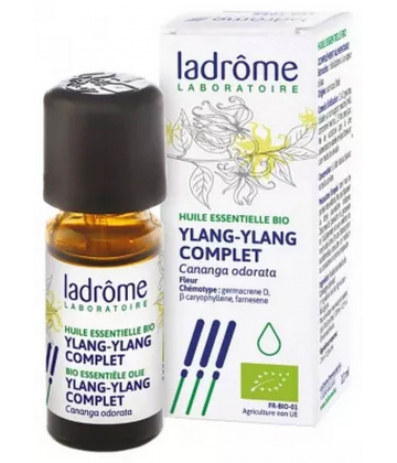 Ladrôme Huile Essentielle Ylang Ylang Complet (Cananga odorata) Bio 10 ml