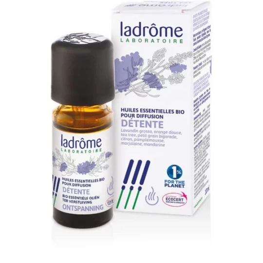 Ladrôme Huiles Essentielles Bio pour Diffusion Détente 10 ml