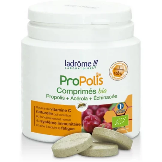 Ladrôme Propolis Comprimés Bio Propolis Acérola Échinacée Comprimés x 40