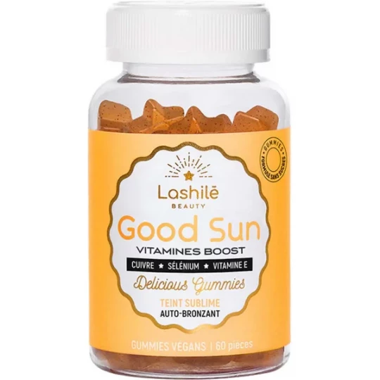Lashilé Beauty Good Sun Vitamines Boost Teint Sublime Auto-Bronzant Gummies x 60