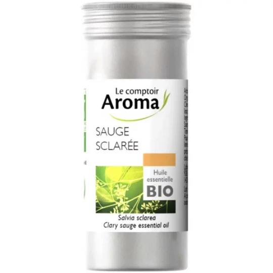 Le Comptoir Aroma Huile Essentielle Sauge Sclarée (Salvia sclarea) Bio 5 ml
