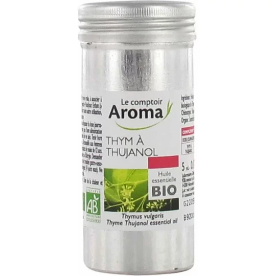 Le Comptoir Aroma Huile Essentielle Thym à Thujanol (Thymus vulgaris) Bio 5 ml