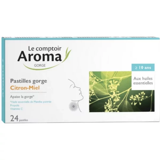 Le Comptoir Aroma Pastilles Gorge Citron Miel Pastilles x 24