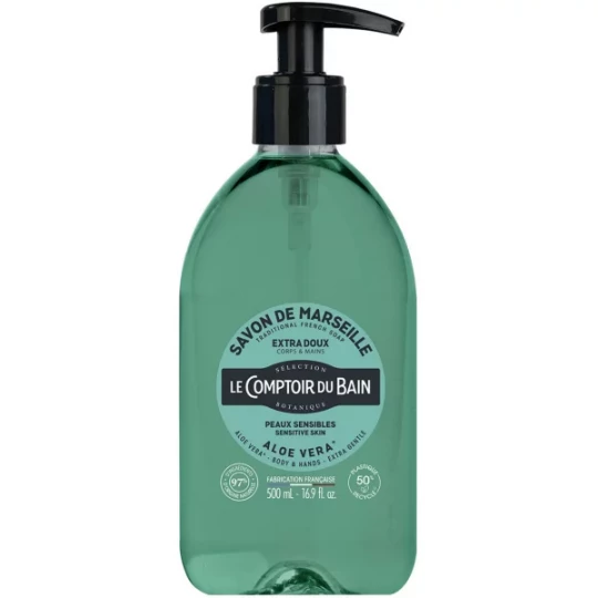 Le Comptoir du Bain Savon de Marseille Aloe Vera 500 ml