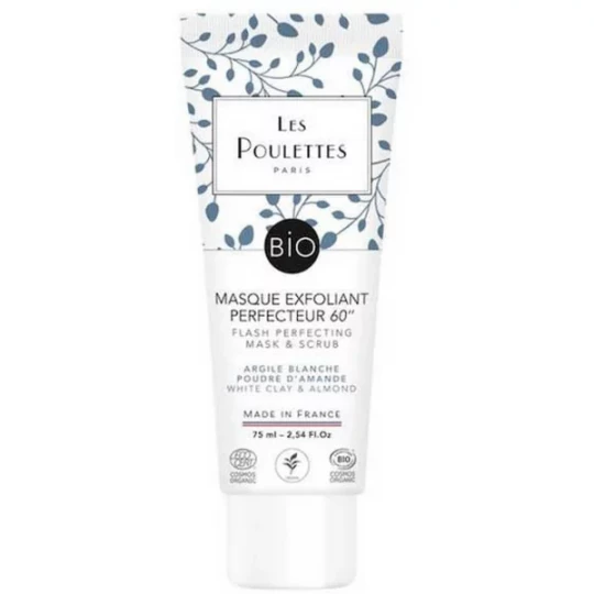 Les Poulettes Paris Masque Exfoliant Perfecteur Argile Blanche Bio 75 ml
