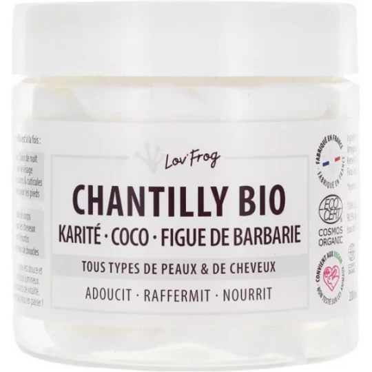 Lov FROG Chantilly Bio Karité - Coco - Figue de Barbarie 200 ml