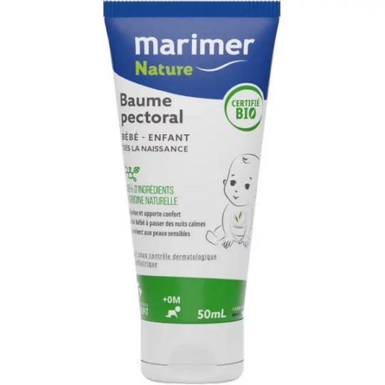 Marimer Nature Baume Pectoral Bébé Enfant Bio 50 ml