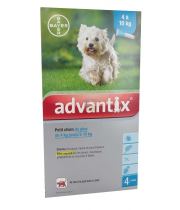 Advantix Petit Chien 4-10 kilos x 4