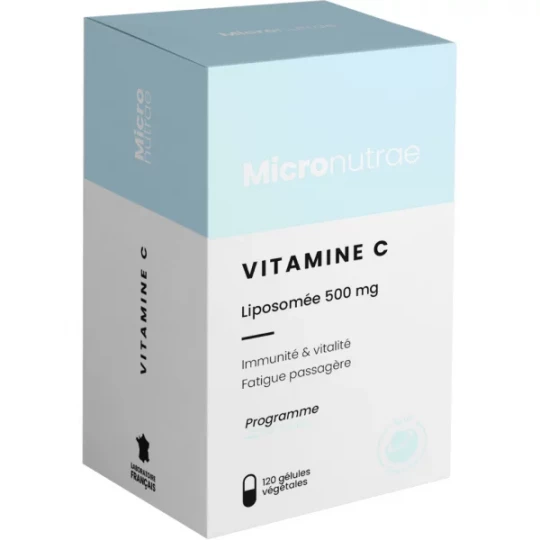 Micronutrae Vitamine C Liposomée 500 mg Gélules Végétales x 120