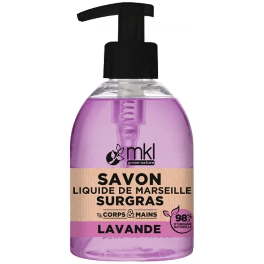 MKL Green Nature Savon Liquide de Marseille Surgras Lavande 300 ml