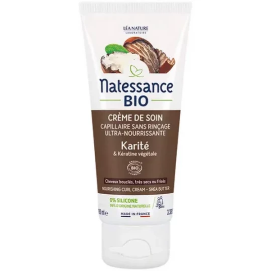 Natessance Crème de Soin Capillaire Karité Bio 100 ml